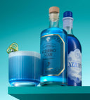 Azzurino Sour - With Served Cocktail and The Illusionist Azzurino Aperitivo