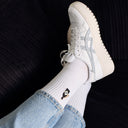 The Illusionist Clubhouse Socks - Ladies - Lifestyle Shot with White Shoes