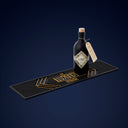 The Illusionist Home-Bar Bundle - Illusionist Gin Bottle and Illusionist Bar Mat - Side View