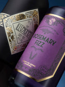 The Illusionist Rosemary Fizz - Label Close-Up with The Illusionist Dry Gin